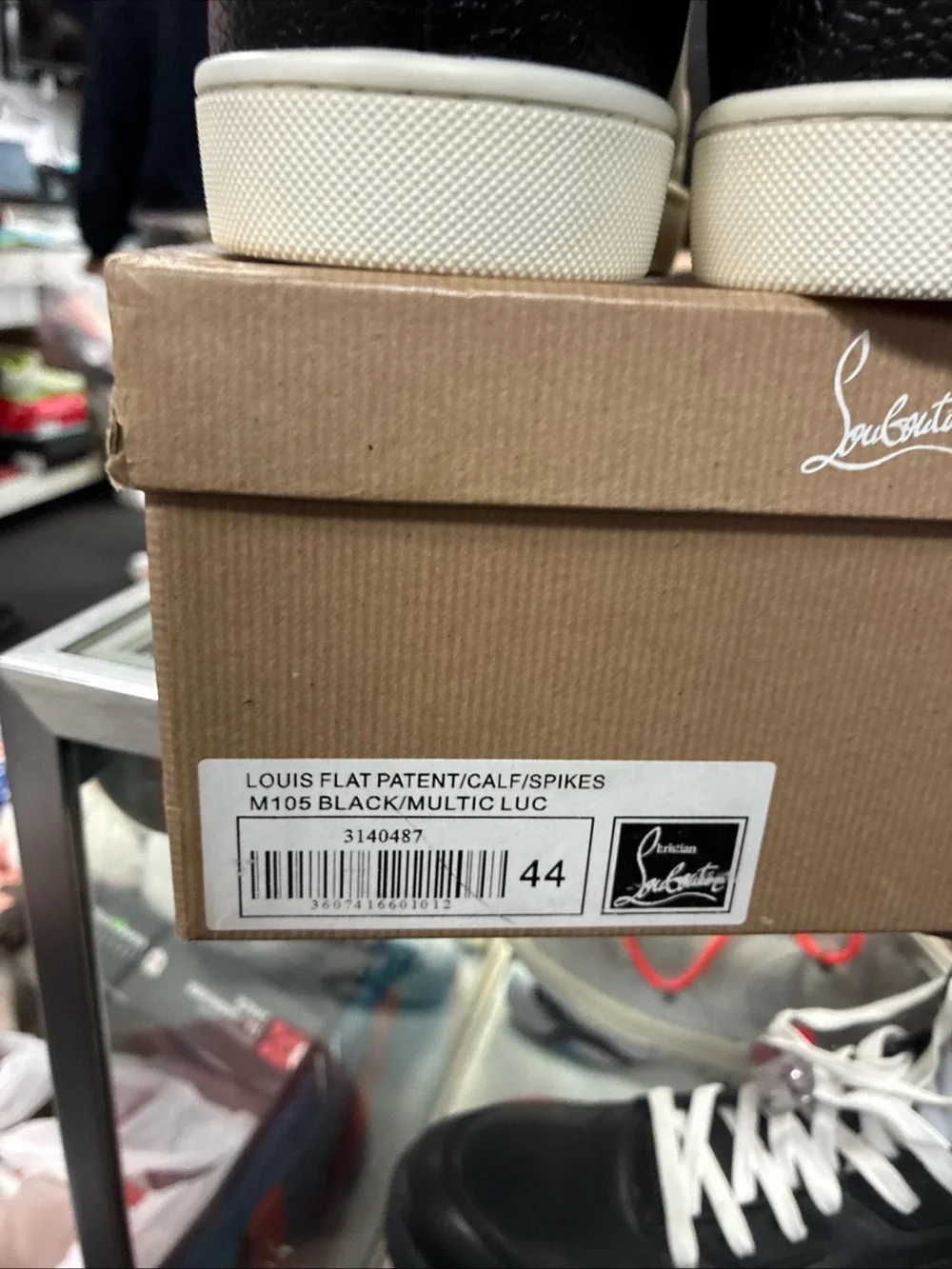 Men’s Christian Louboutin Spiked Sneakers Used Sz 10 Eur 44 With OG Box 📦